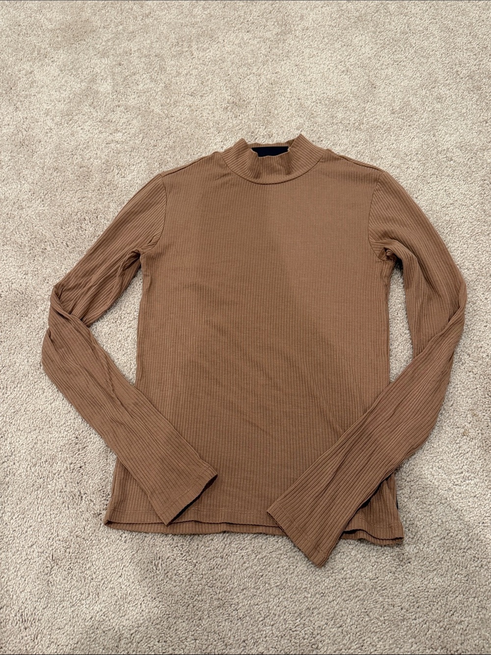 Scotch & Soda Women's Ribbed Turtleneck Sweater - Brown